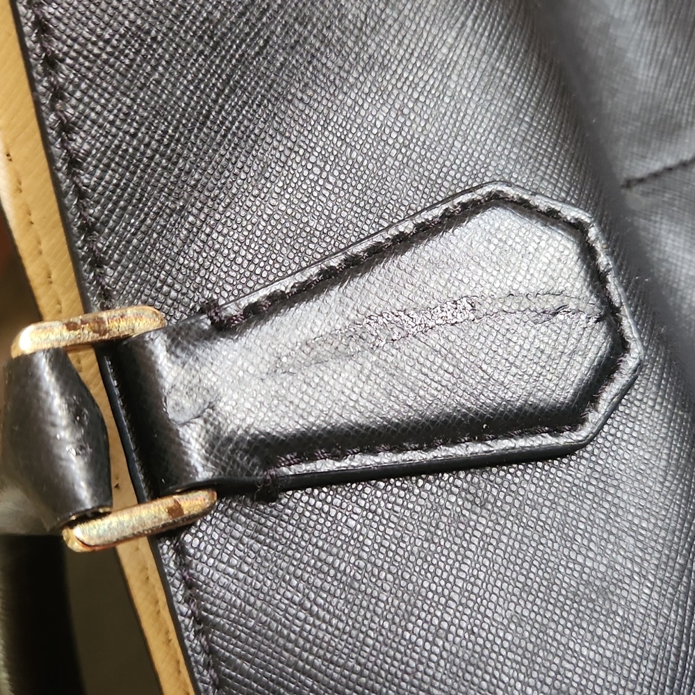 Michael Kors Black Leather Tote Bag - Picture 10 of 12